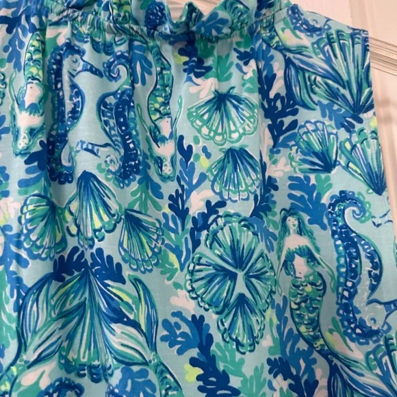 EUC Lilly Pulitzer Azlynn Ruffle Collar Dress, Size Large - Picture 3 of 11